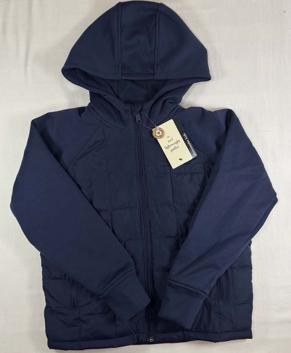 Abercrombie Kids YPB The A&F Lightweight Puffer Size 9/10 Navy